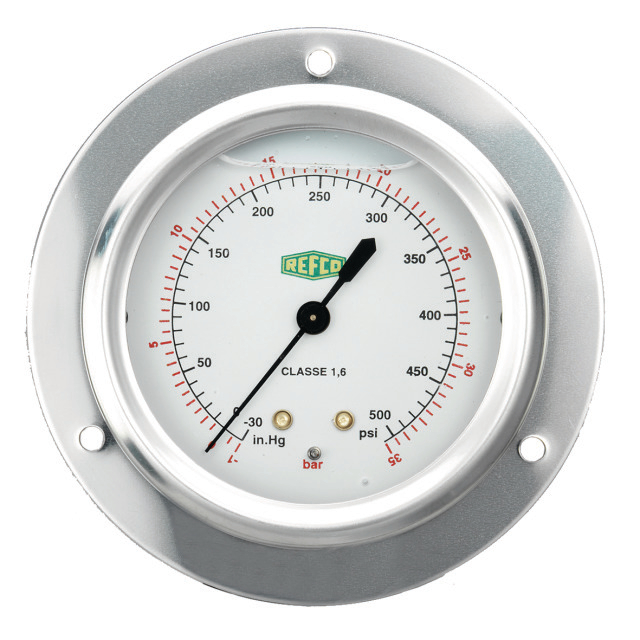 REFCO Manometer ++MR-245-DS-14++ 63mm stainless 1/4" SAE