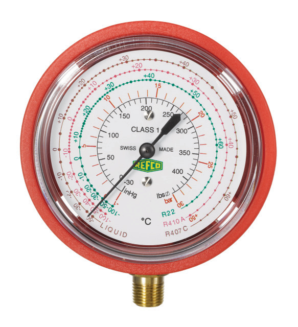 REFCO Manometer PM2-300-DS-CLIM76mm 1/8"