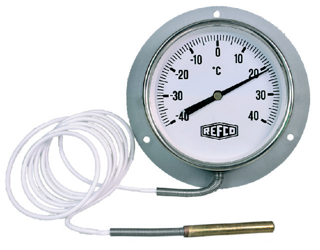REFCO Thermometer F-84-100-FP-3,0 Ø100mm met capillaire buis 3,0m