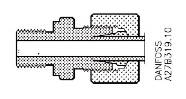 Danfoss Manometeraansluiting PMC 10 mm snijring