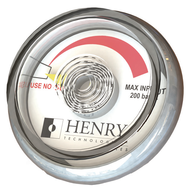 Henry Manometer G16 800 PSI tbv breekplaat
