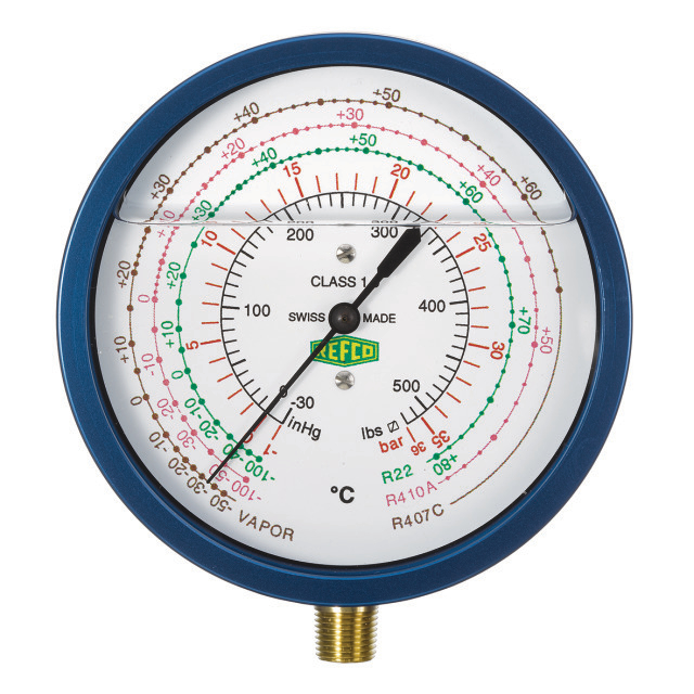 REFCO Manometer R5-220-DS-CLIM 80mm, 1/8" NPT