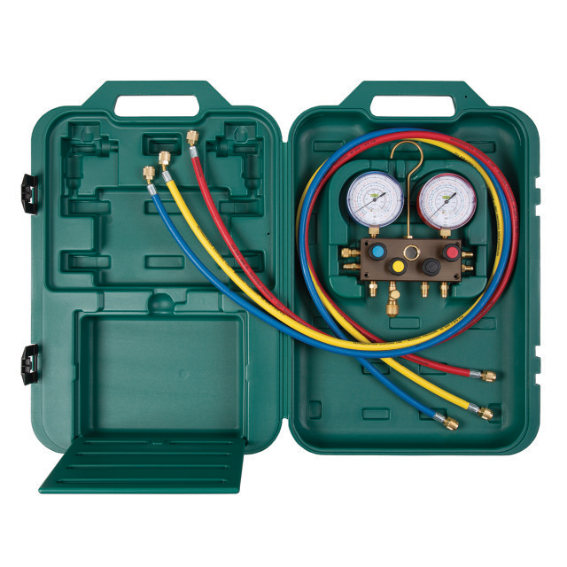 REFCO Meterset SM4-3-DS-MULTI met 3 vulslangen 60"/150cm