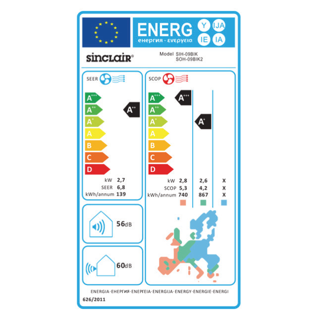 Sinclair Keyon buitenunit SOH-09BIK2 2,7/2,8 kW