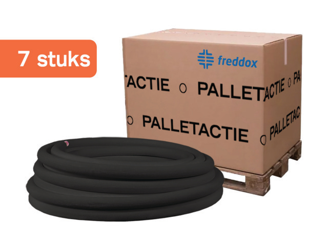 Freddox Koelleiding P2330 1/4"x0,8mm-3/8"x0,8mm Cu iso: 8mm-8mm 7 rollen à 30m