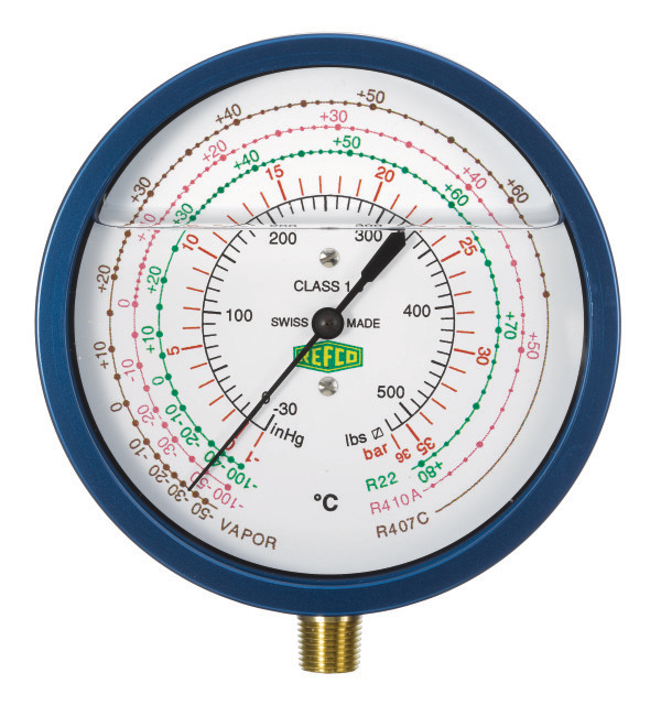 REFCO Manometer R3-320-DS-CLIM 60mm 1/8" NPT (olie gevuld)