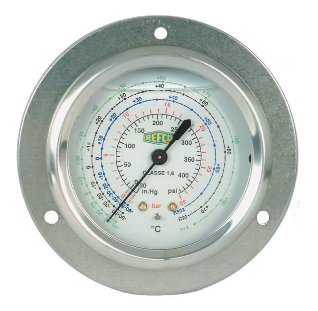REFCO Manometer ++MR-205-DS-R32++ 63mm stainless 1/4" SAE