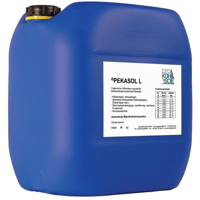 Pro KÜHLSOLE Pekasol L 100 % g 30 kg/28,6 liter 1,050g/cm3