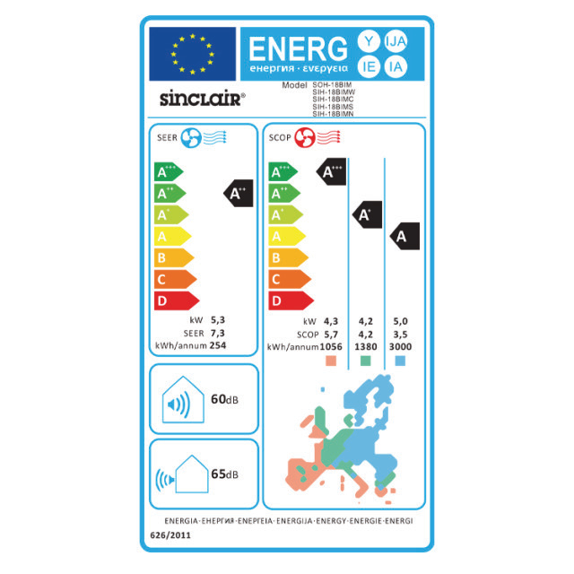 Sinclair Marvin Set Champagne SIH-18BIMC + SOH-18BIM 5,3/5,6kW