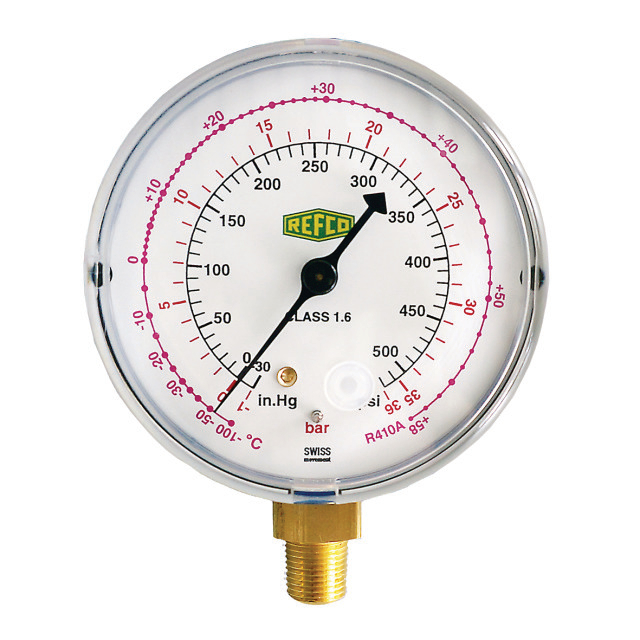 REFCO Manometer M2-250-DS-R22 zuig 68mm 1/8" NPT